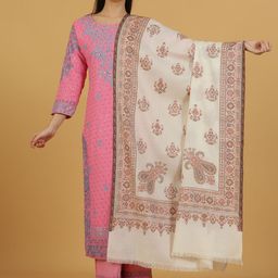La Vastraa Women Ethnic Motifs Woven Design Shawl-image-52