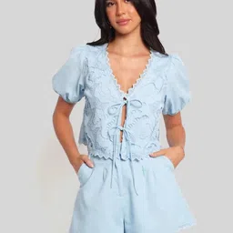 LULU & SKY V-Neck Top WithShortsCo-Ords-picture-33