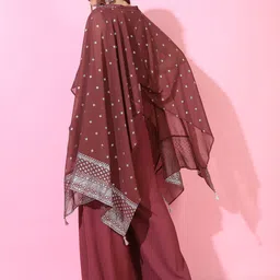 Vishudh Printed Crop Top With Palazzo image 2