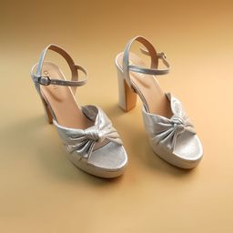 Ozuri Party Block Sandals with Bows-44