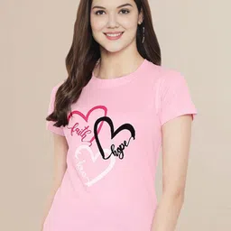 Metronaut Women Graphic Printed Round Neck Cotton T-shirt-image-96