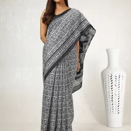Soch Ethnic Motifs Zari Handloom Saree-image-72
