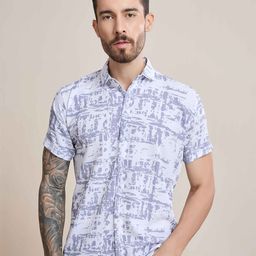 choiceit Men Regular Fit Spread Collar Abstract Printed Casual Shirt-image-92