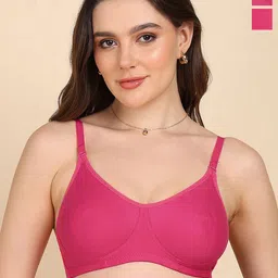 DressBerry Pack Of 2 Full Coverage All-Day Non-Padded No-Sag Seamless T-shirt Bra-picture-24