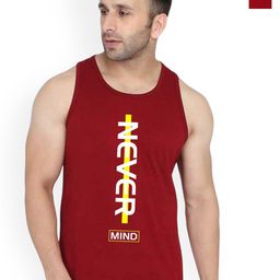SLOWLORIS Men Pack Of 2 Printed Bio-Wash Combed Cotton Gym Vests-picture-7
