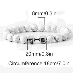 APUNKA D FASHION Unisex White Bracelet-43