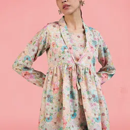 Winza Designer Women Floral Printed Square Neck Cotton Top-image-88