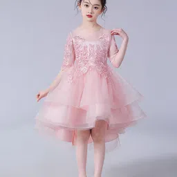 JC SPARKLE Girls Embellished Pleated Fit and Flare Dress-image-49