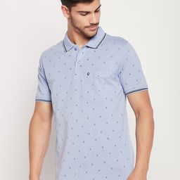 UNIBERRY Men Printed Polo Collar T-shirt-image-99