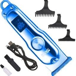 GALLAXY wireless rechargeable professional electric clipper LCD display Grooming Kit 60 min Runtime 4 Length Settings-image-63