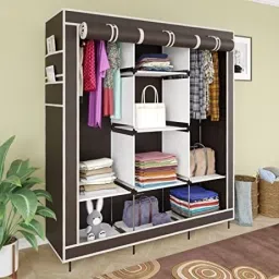 6+2 Multipurpose Wardrobe/Cabinet/Multipurpose Storage Rack, Foldable Carbon Steel Collapsible Wardrobe-22