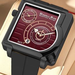 DOUBLERUN Unisex Metal Dial & Bracelet Style Straps Analogue Watch H05N31069-7
