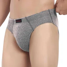 LOGGERHEAD Pack Of 2 Mid-Rise Basic BriefsLHCB001-GREY-DARK GREY image 4