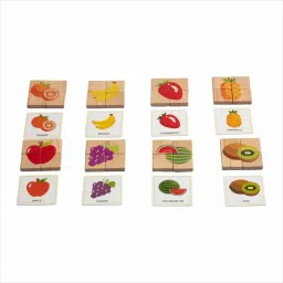Wooden Vegetables Puzzles with Flash Cards-32 PCS-picture-25