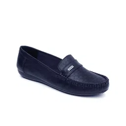Zoom Shoes Women Textured Leather Loafers-picture-21
