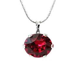 GenZcomplex Pink Brass Silver-Plated Pendant-36