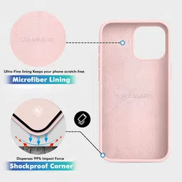 LIRAMARK Solid Printed iPhone 15 Pro Max Back Case Mobile Accessories image 5