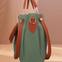 SGM FASHION Women Colourblocked Structured Handheld Bag-image-11