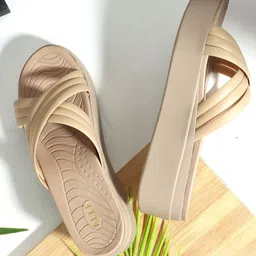 ELLE  Women Textured Flatform Heels Sandals-20