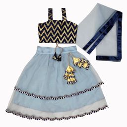 satyamfab Girls Thread Work Ready to Wear Lehenga & Blouse With Dupatta-image-84