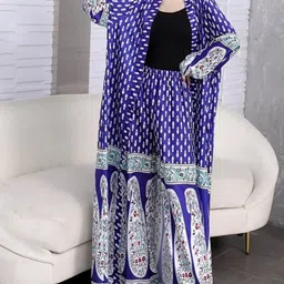 TRENBEE Printed Shrug With TrousersCo-Ords-image-15