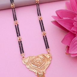 Ramdev Art Fashion Jwellery Gold-Plated Artificial Beaded Long Mangalsutra-6