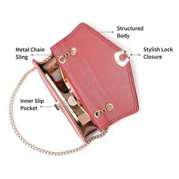 Fastrack PU Structured Sling Bag image 5