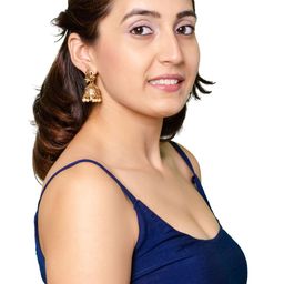 Shining Jewel - By Shivansh Contemporary Jhumkas Earrings-image-90