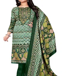 DRAVINAM Trends Chevron Printed Unstitched Dress Material-image-39