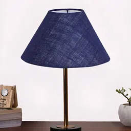 Aura Blue Metal Contemporary Frusturical Shaped Table Lamp-picture-30