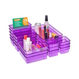 Aura Black Set of 6 Regular Makeup Organiser-17