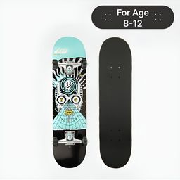 OXELO By Decathlon Printed Skateboard-17