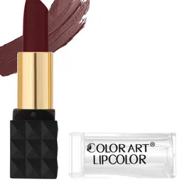 Color Art Glossy Matte Long-Lasting Lipstick - 4 g - Dark Maroon - C90-image-37