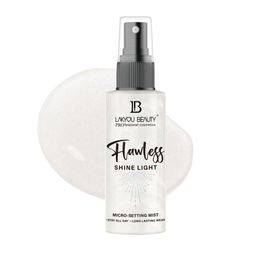 LAKYOU BEAUTY Flawless Shine Light Micro Setting Mist- 100 ml- Silver 03-37