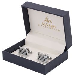 Alvaro Men Metal Square Cufflink-image-124