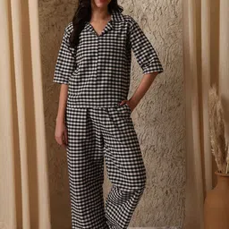 ETC Women Checked Night suit-image-37