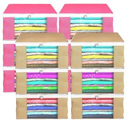 Kuber Industries Brown Set of 6 Regular Drawer Organiser Organisers-23