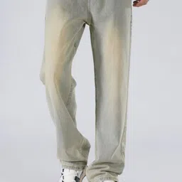 StyleCast x Revolte Men Relaxed Fit Mid-Rise Light Fade Jeans-image-70