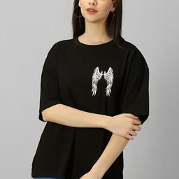 Kushi Flyer Women Printed Applique T-shirt-image-95