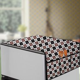 The Furnishing Tree Grey Printed Fridge Top Cover Appliance Cover-image-100