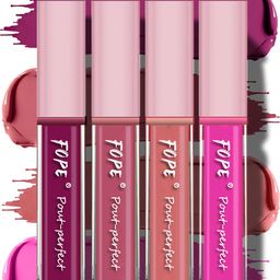 FOPE Set Of 4 Pout Perfect Long Lasting Smudge-Free Liquid Lipstick - 4 ml Each-image-61