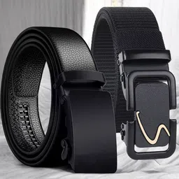 Metronaut Men Textured 2 Formal Belt-image-83
