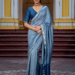Suta Solid Woven Design Zari Saree-image-40
