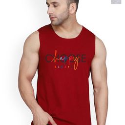 SLOWLORIS Pack Of 2 Printed Innerwear Vests VSL26 CMB(CHS MAROON)(OVRTNK BLACKGREY)-image-39