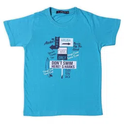NeuVin Boys Typography Printed Round Neck Cotton T-shirt-picture-36