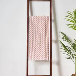 Living scapes by Pantaloons Peach-Coloured & White Printed Cotton 520 GSM Bath Towel-image-22