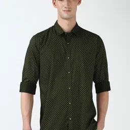 Peter England Casuals Men Spread Collar Floral Printed Cotton Slim Fit Casual Shirt-image-74