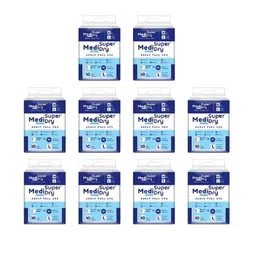 MEDISUPERDRY Set Of 10 Leak Proof Adult Pull Ups Diapers - L - 10 Pcs Each-2
