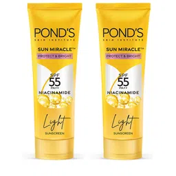 Ponds Set of 2 UVA UVB SPF55 PA++ Serum Boost Sunscreen with Niacinamide-C - 50 g each-0