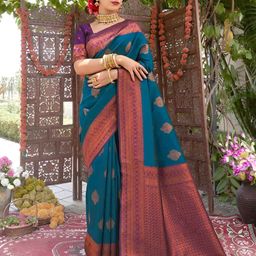 Vastravatika Woven Design Zari Heavy Work Kanjeevaram Saree-picture-48